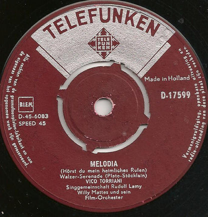 Vico Torriani : Melodia (7", Single)