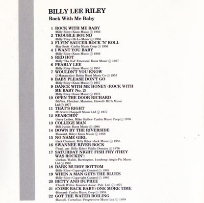 Billy Lee Riley : Rock With Me Baby (CD, Comp)