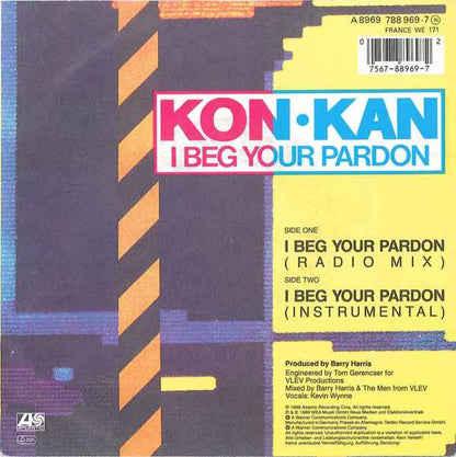 Kon·Kan* : I Beg Your Pardon (7", Single)