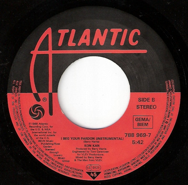 Kon·Kan* : I Beg Your Pardon (7", Single)