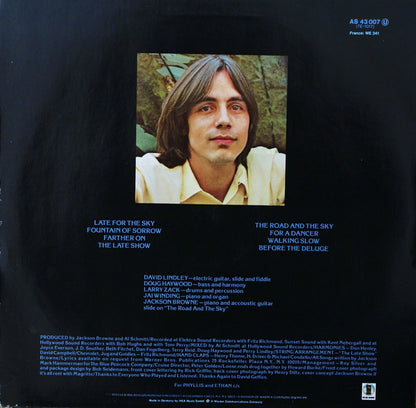 Jackson Browne : Late For The Sky (LP, Album, RE)