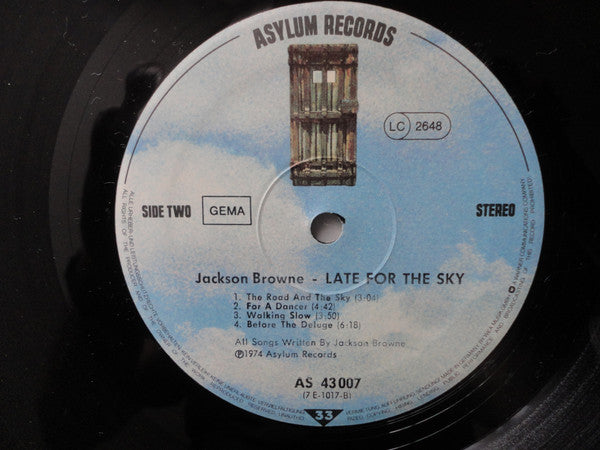 Jackson Browne : Late For The Sky (LP, Album, RE)