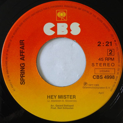 Spring Affair : My Homeland (7", Single)