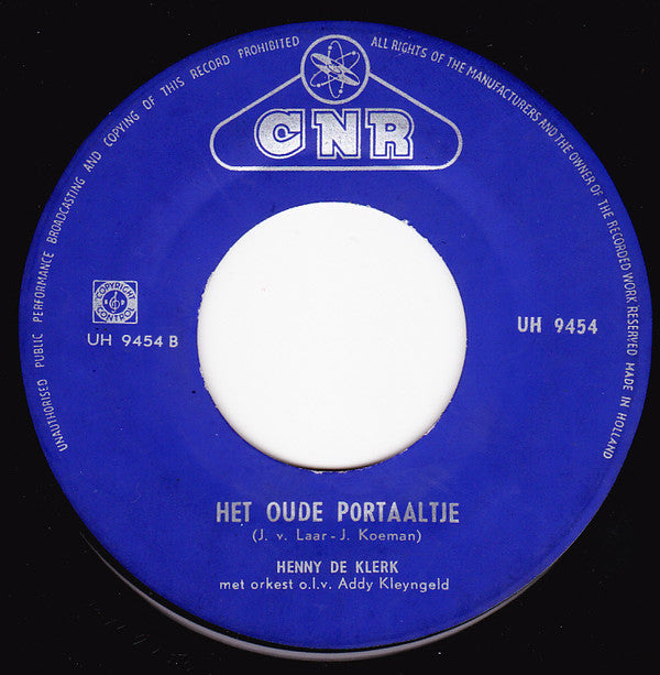 Henny de Klerk : Bloedrode Rozen (7")
