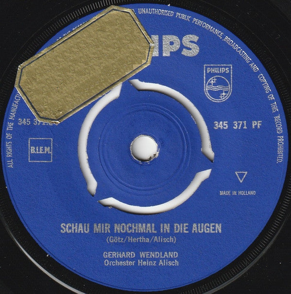 Gerhard Wendland : Schläfst Du Schon? (7", Single, Mono)