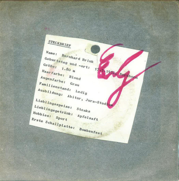 Bernhard Brink : Wo Steht Das Geschrieben? (Be My Baby) / Ich Kann Ohne Dich Nicht Leben (7", Single)