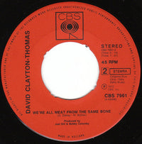 David Clayton-Thomas : Sing A Song (7", Single)