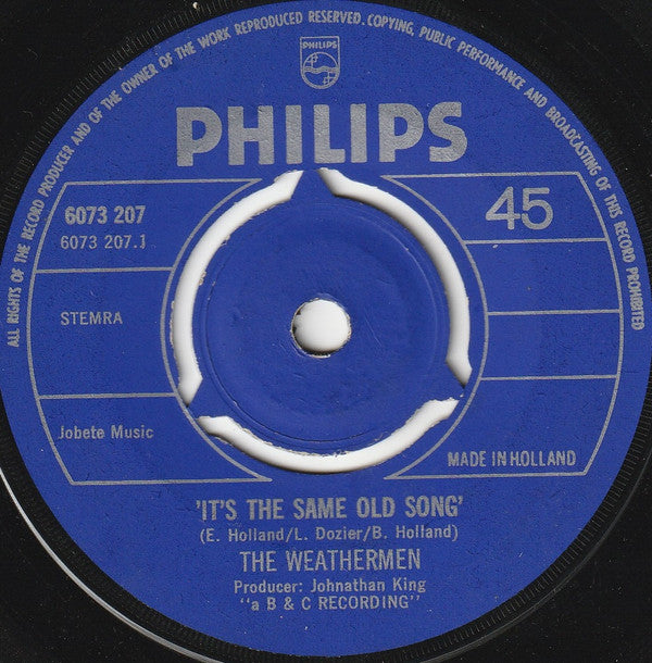 Weathermen (2) : It's The Same Old Song (7", Single)