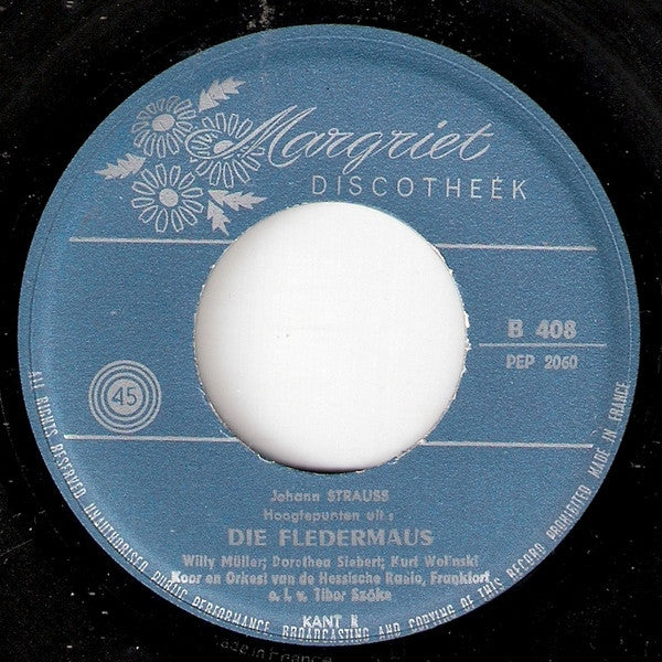 Johann Strauss Jr. : Die Fledermaus (7", EP)