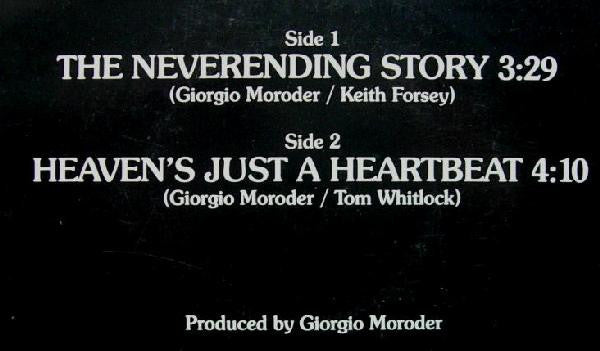 Joe Milner : The Neverending Story (7", Promo)