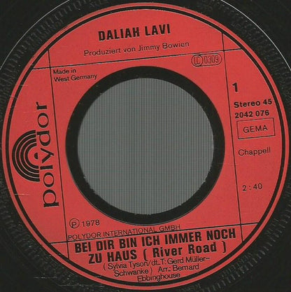 Daliah Lavi : Bei Dir Bin Ich Immer Noch Zu Haus  (7", Single)