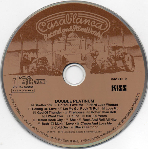Kiss : Double Platinum (CD, Comp, RE, RM)