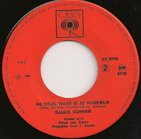 Sjakie Schram : Zuster, Oh Zuster (7", Single, Mono)