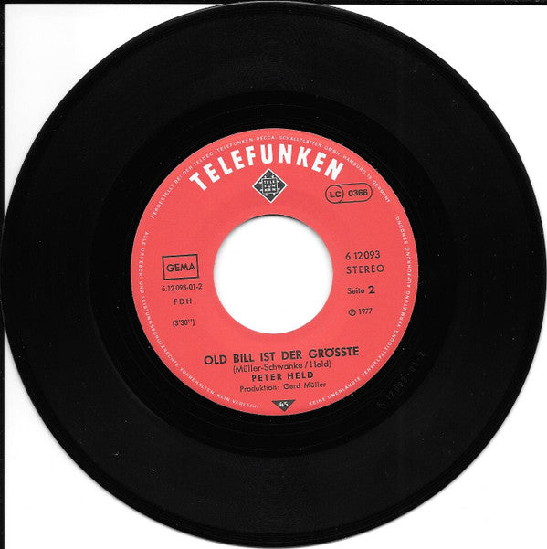 Peter Held : Das Mädchen Vom Strand (7", Single)