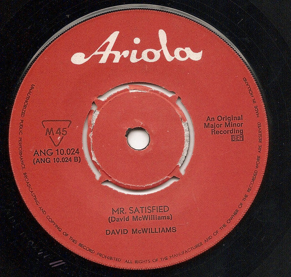 David McWilliams : This Side Of Heaven (7", Single)