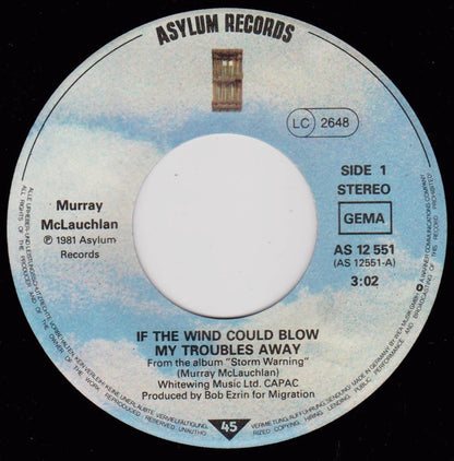 Murray McLauchlan :  	If The Wind Could Blow My Troubles Away  (7")
