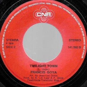 Francis Goya : Le Lac de Côme / Twilight Town (7", Single)