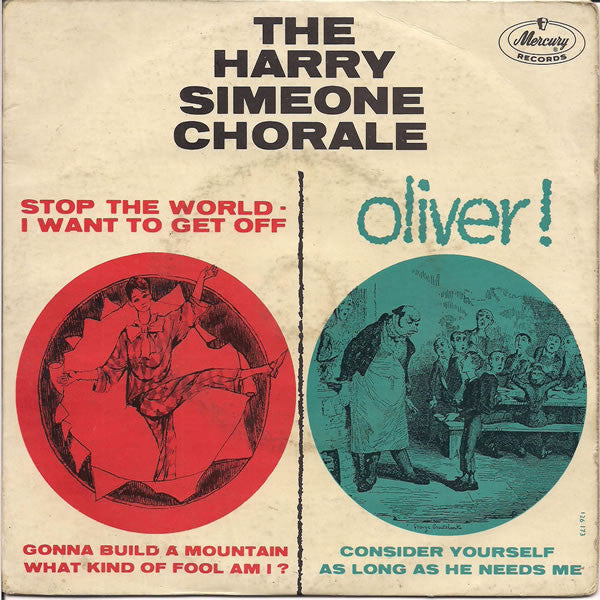 The Harry Simeone Chorale : Stop The World - I Want To Get Off / Oliver! (7", EP, Mono)