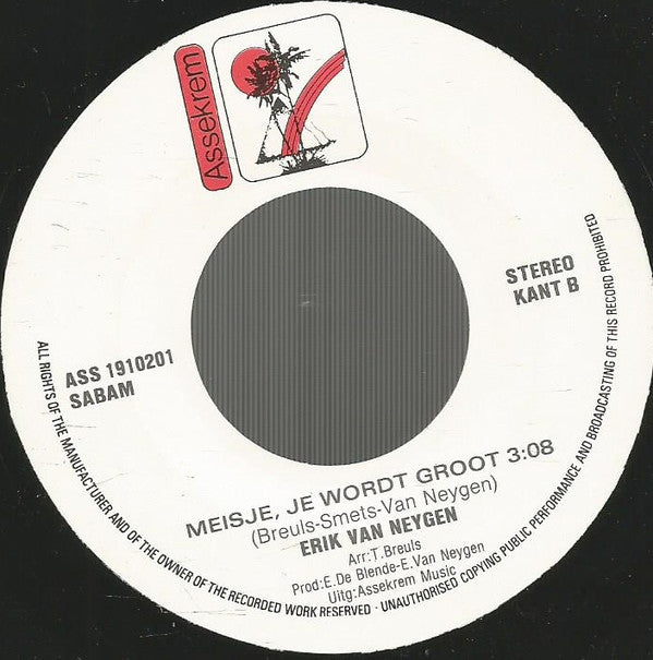 Erik Van Neygen : Ademloos (7", Single)