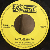 Chuck Jackson (2) & Lennox "Dinks" Johnson : The Train / Can't Let You Go (7")