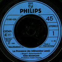 Nana Mouskouri : La Provence (Du Blühendes Land) (7", Single)