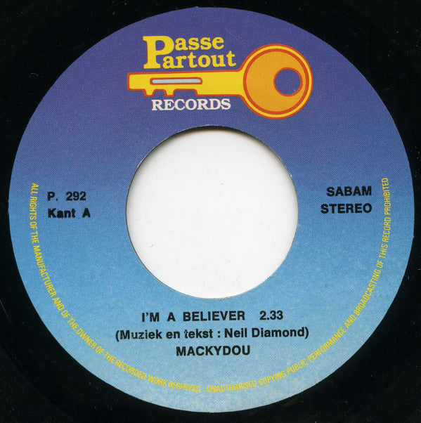 Mackydou : I'm A Believer / Unchained Melody (7", Single)