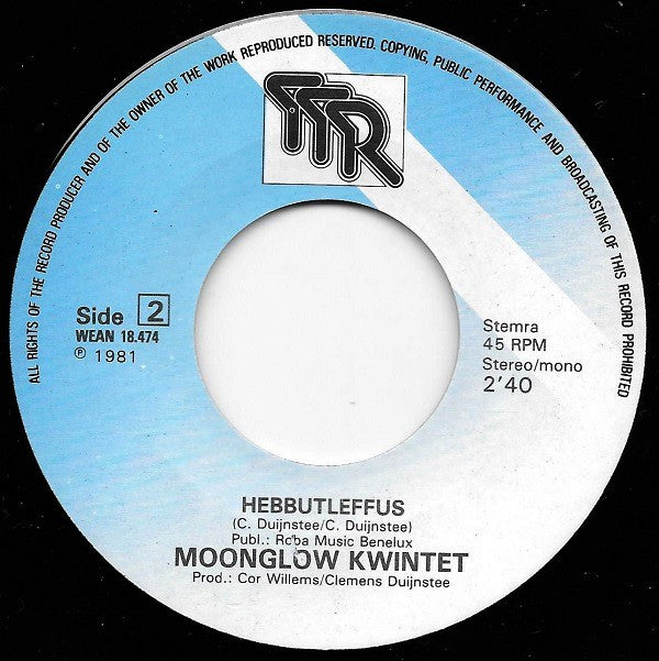 Moonglow Kwintet : Toch Ben Ik Blij Met Jou (7", Single)