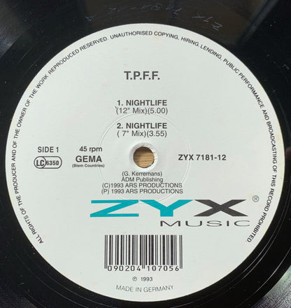 T.P.F.F. : Nightlife (12")