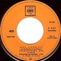 Ray Conniff And His Orchestra & Chorus : Blue Moon / Honeycomb / Night And Day / Etranger Au Paradis (7", EP, Mono)