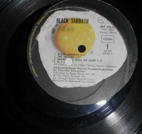 Black Sabbath : Black Sabbath (LP, Album, Mono, RE, Gat)