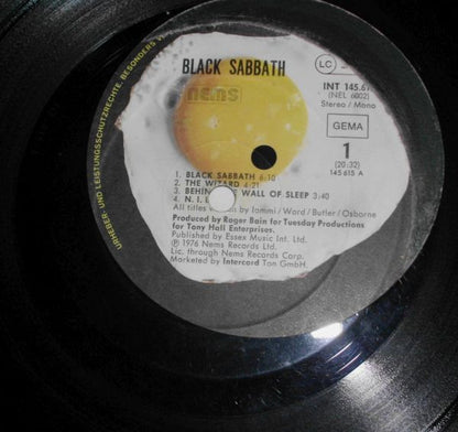 Black Sabbath : Black Sabbath (LP, Album, Mono, RE, Gat)