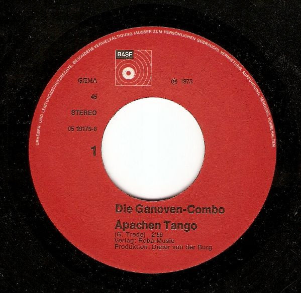 Ganoven-Combo : Apachen Tango / Tango Cnique-Cnaque (7", Single)