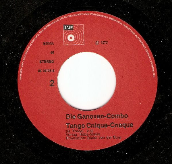 Ganoven-Combo : Apachen Tango / Tango Cnique-Cnaque (7", Single)
