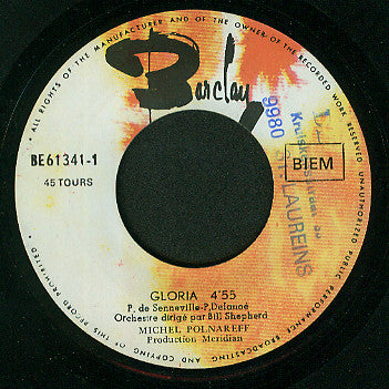 Michel Polnareff : Gloria / Je Suis Un Homme (7", Single)
