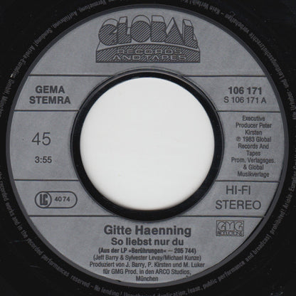 Gitte Hænning : So Liebst Nur Du  (7", Single)