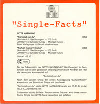 Gitte Hænning : So Liebst Nur Du  (7", Single)