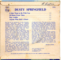 Dusty Springfield : I Only Want To Be With You (7", EP)