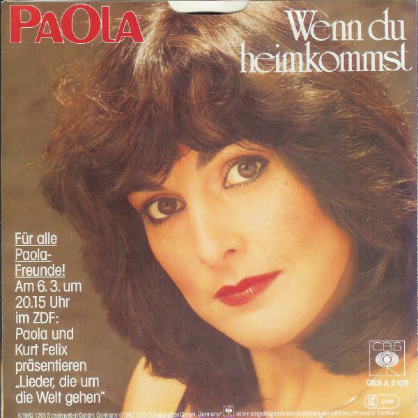 Paola (2) : Wenn Du Heimkommst (7", Single)