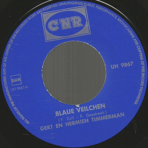 Gert & Hermien : Blaue Veilchen (7", Single)