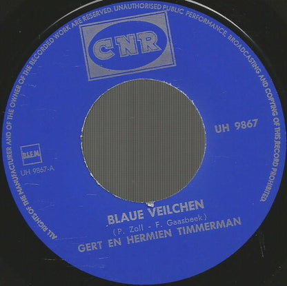 Gert & Hermien : Blaue Veilchen (7", Single)