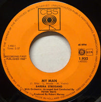 Barbra Streisand : My Man (7", Single)