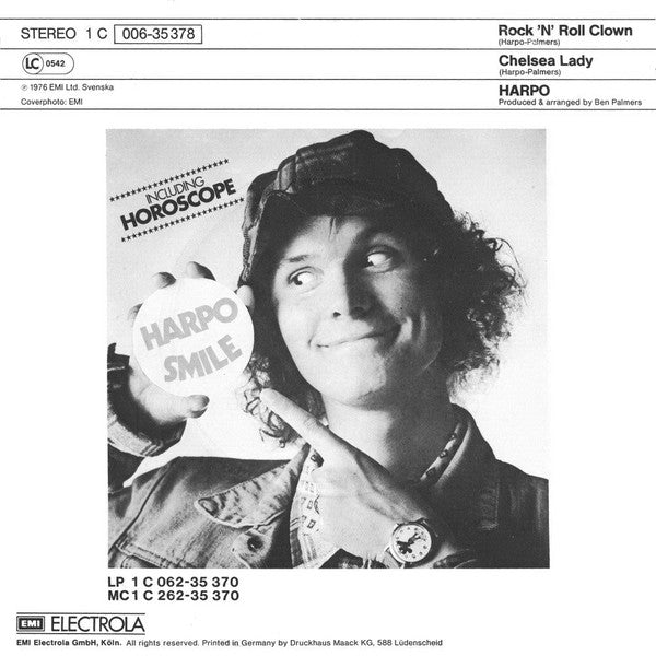Harpo : Rock 'N' Roll Clown (7", Single)