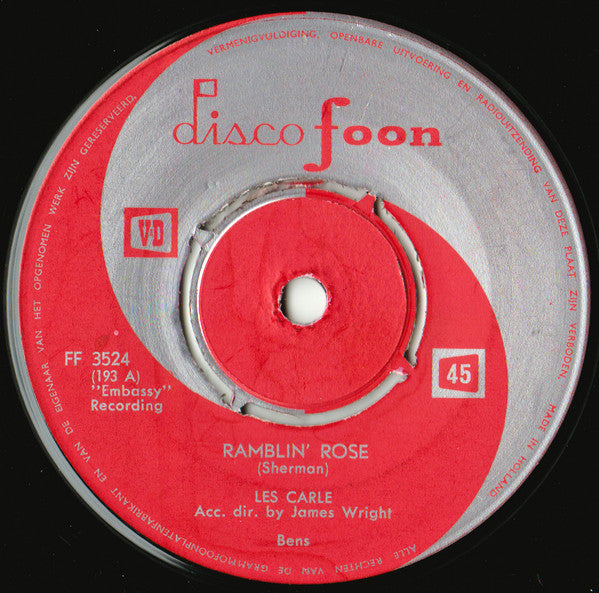 Les Carle / Kay Barry : Ramblin' Rose / Sherry (7", Single)