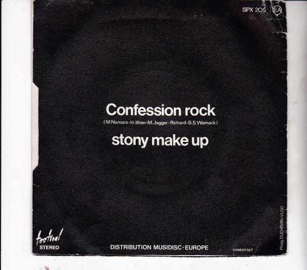 Stony Make Up : Confession Rock (7", Single)
