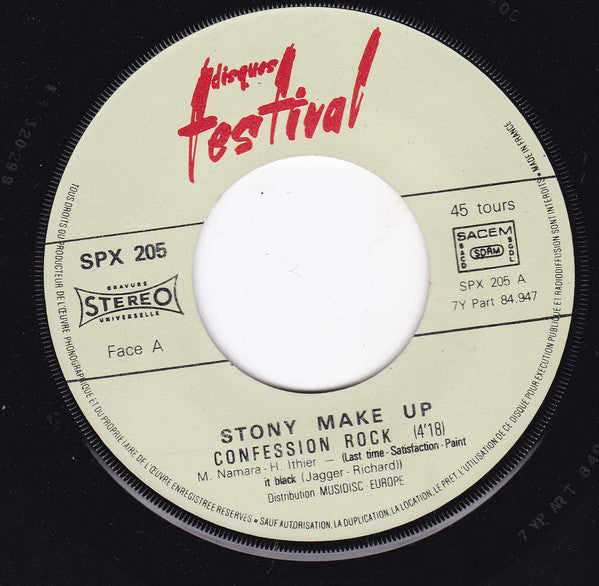 Stony Make Up : Confession Rock (7", Single)
