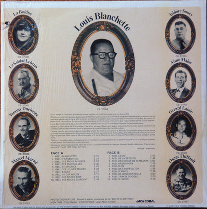 Louis Blanchette : Collection Québécoise : 20 Grands Succès D'Hier (LP, Comp)