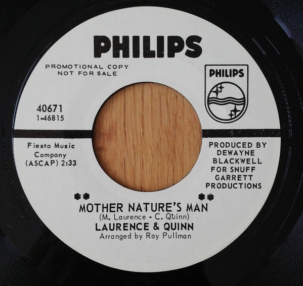 Laurence & Quinn : Mother Nature's Man/Georgia Sun (7", Single, Promo, Styrene)