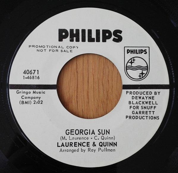 Laurence & Quinn : Mother Nature's Man/Georgia Sun (7", Single, Promo, Styrene)