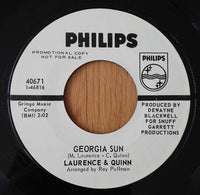 Laurence & Quinn : Mother Nature's Man/Georgia Sun (7", Single, Promo, Styrene)