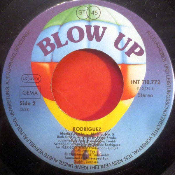 José Rodriguez (9) : Mambo (7", Single, Pos)